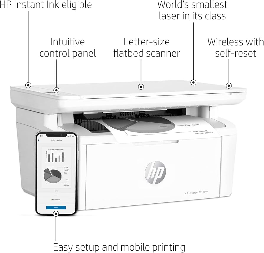 Imprimante HP LaserJet MFPn141w Multifonction Monochrome – | 20 ppm | Wifi