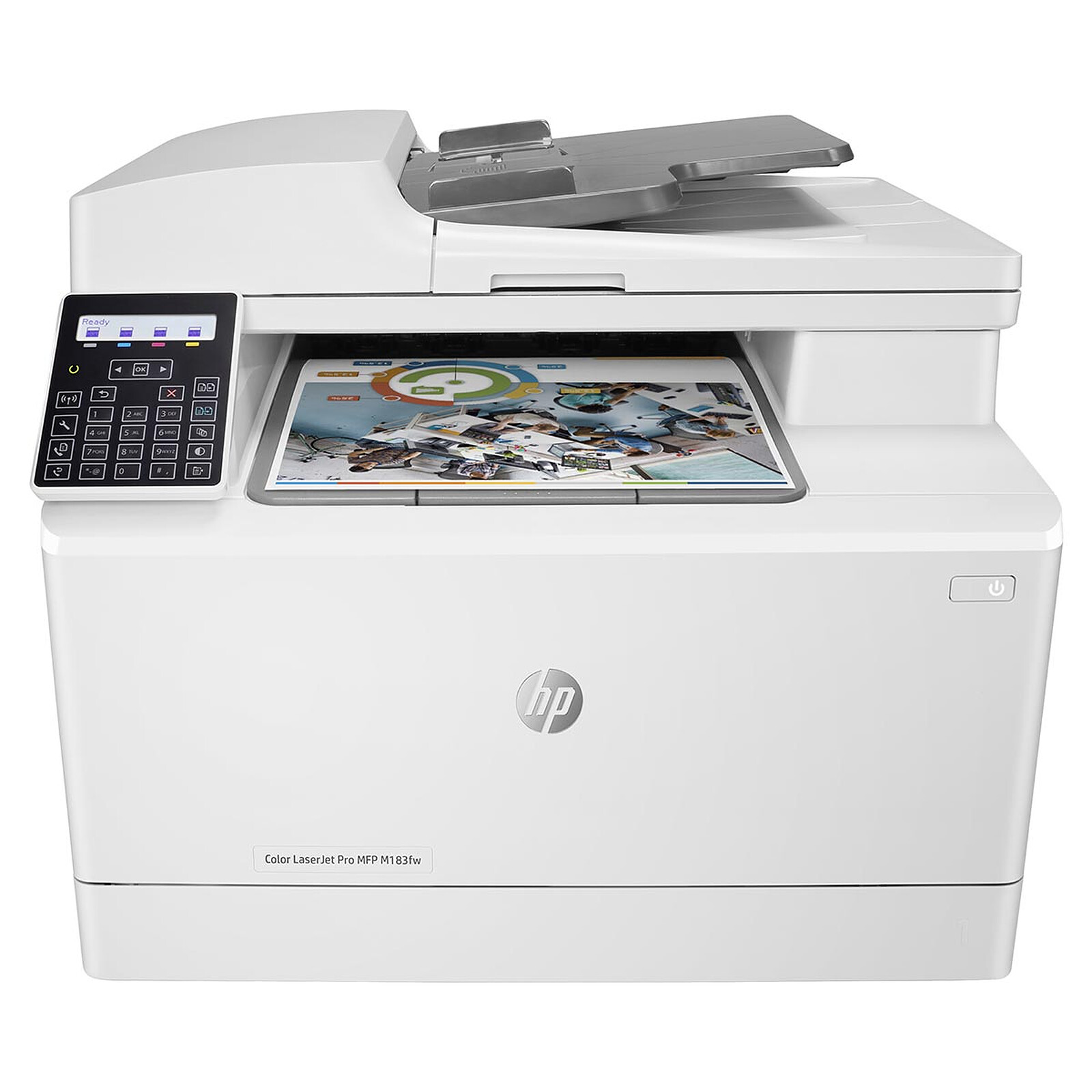 Imprimante HP Color LaserJet Pro MFP M183fw multifonction laser couleur 4-en-1 (USB 2.0/Ethernet/Wi-Fi)