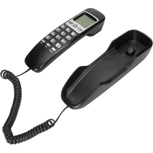 Téléphone Fixe Filaire de Bureaul, Maison et Hotel: accrochable au Mur ou à Tables