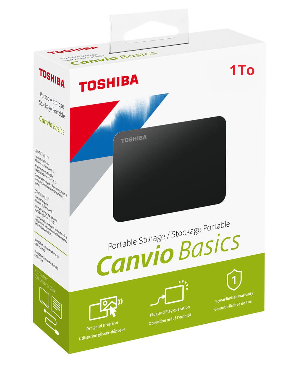 Disque dur externe Toshiba 1To canvio basics
