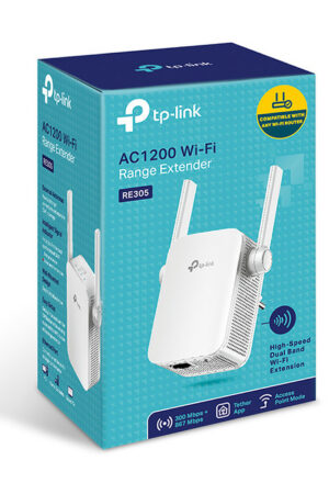 Modem TP-LINK RE305 Répéteur de signal WiFi AC1200 Mbps Dual-Band avec port Fast Ethernet
