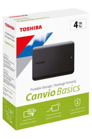 Disque dur externe Toshiba 4 Tera Canvio Basics