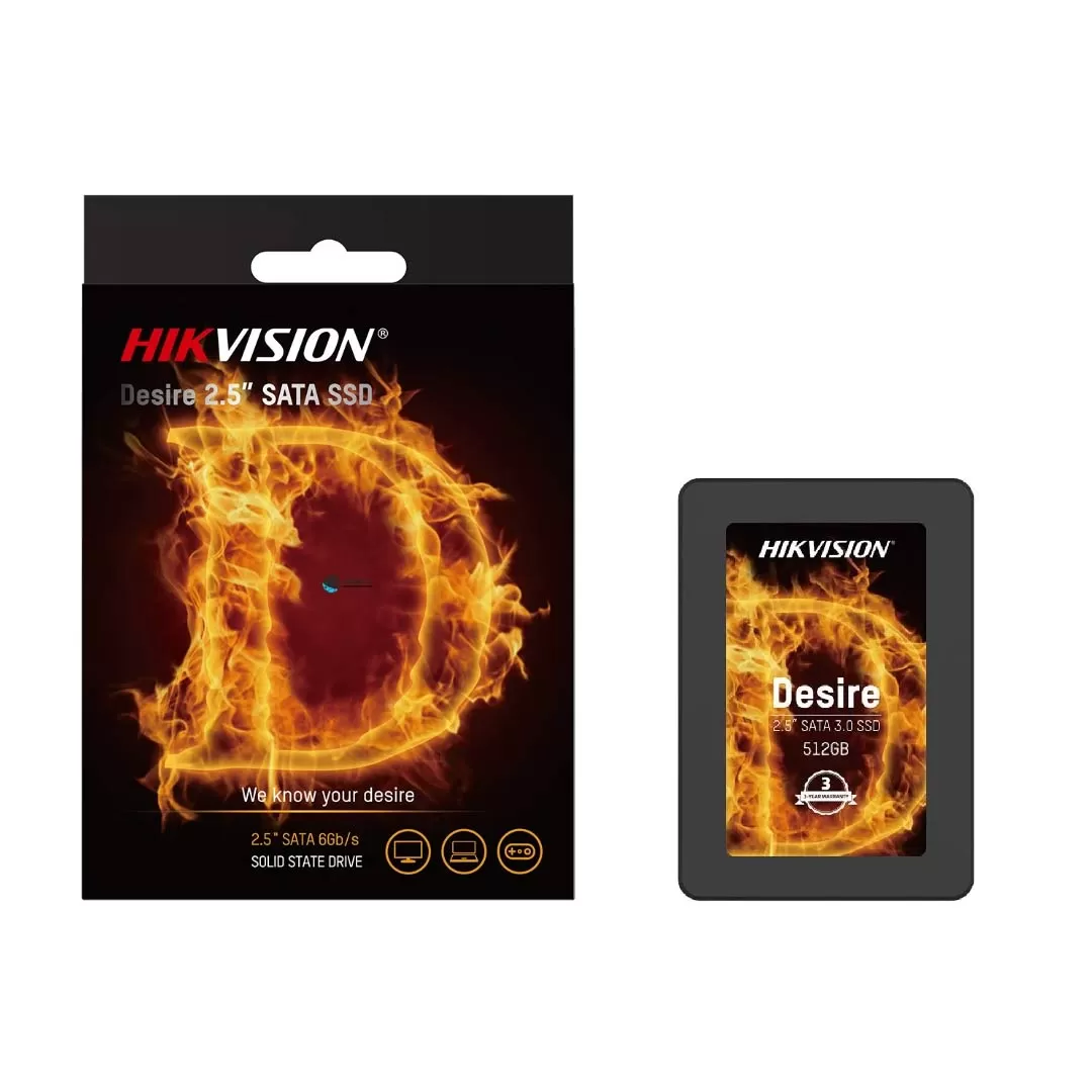 Disque DUR Interne HIKVISION DESIRE / 512GO SSD 2.5