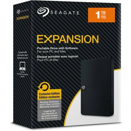 Disque Dur Externe Seagate - 1 To - Noir