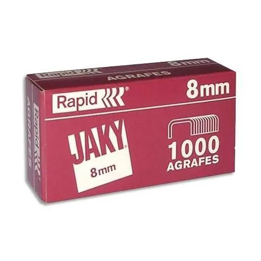 Agrafe rapid jaky 8 cuivrée boîte de 1000