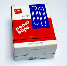 Paquet de 1000 Trombones Métal 33mm-DL
