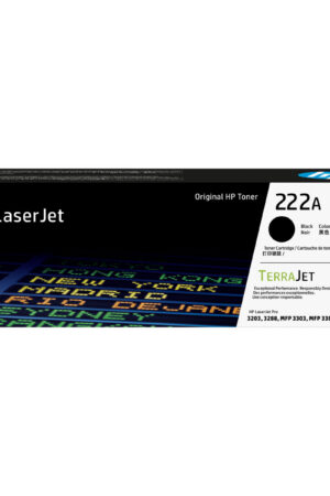 HP 222A Noir toner LaserJet authentique – W2220A