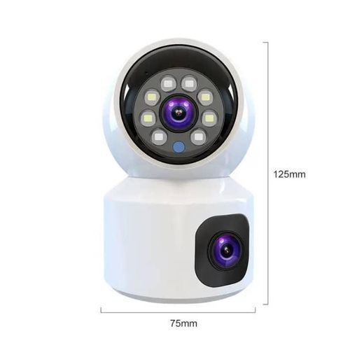 Caméra de Surveillance WiFi Rotative 360° – Vision Nocturne & Détection de Mouvement