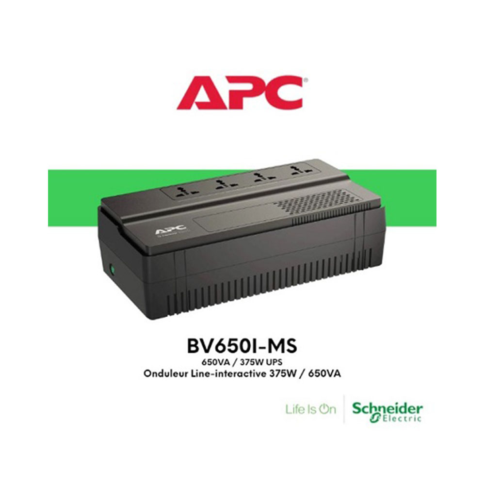 Onduleur APC Easy UPS BV650I 650 VA line interactive prise ondulée