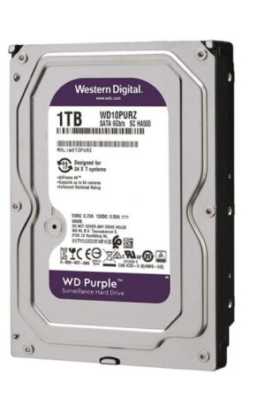 Disque dur interne WD Purple 1 To – Surveillance 24/7, 5400 RPM, SATA III, cache 64 Mo