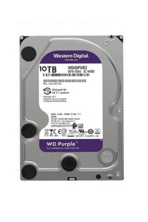 Disque dur WD Purple 10 To – Surveillance 24/7, 3,5″ SATA III, cache 256 Mo, optimisé AllFrame AI
